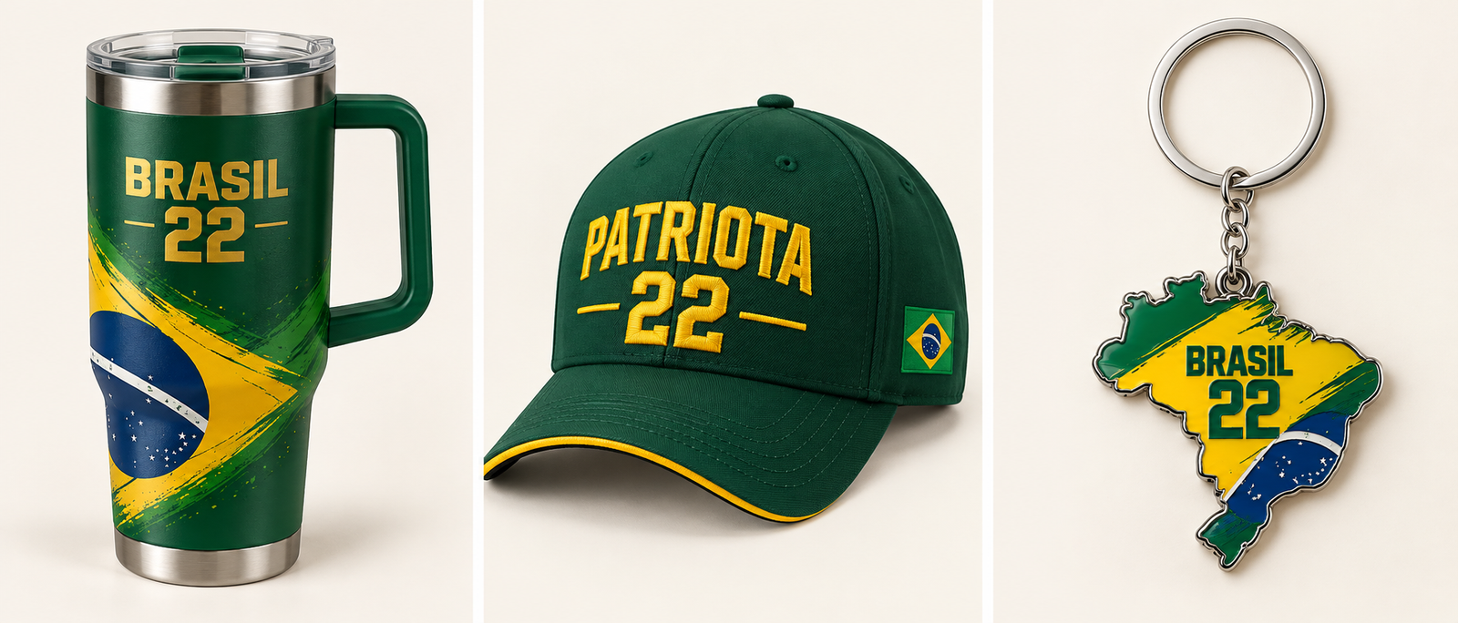Copo térmico patriota — imagem ilustrativa