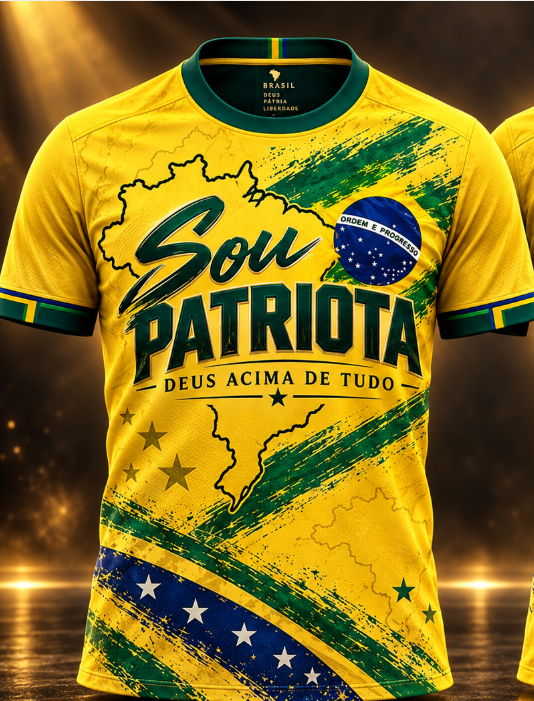 Camisa Brasil Patriota 22 — somente frente