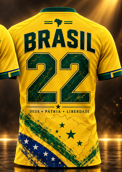 Camisa Brasil Patriota 22 — somente verso